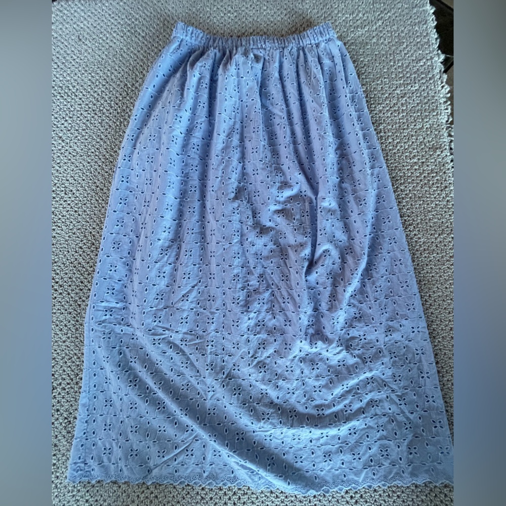 Universal Thread Sky Blue Eyelet Skirt